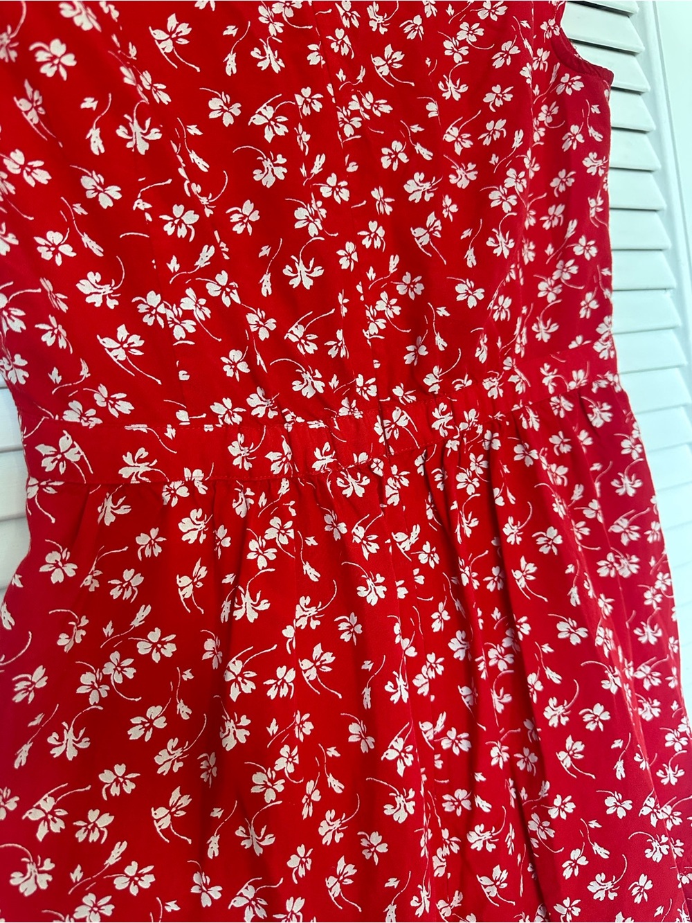 J. Crew Mercantille 100% Viscose Red Floral Cap-Sleeve Wrap Mini Dress size 2 - Picture 8 of 16